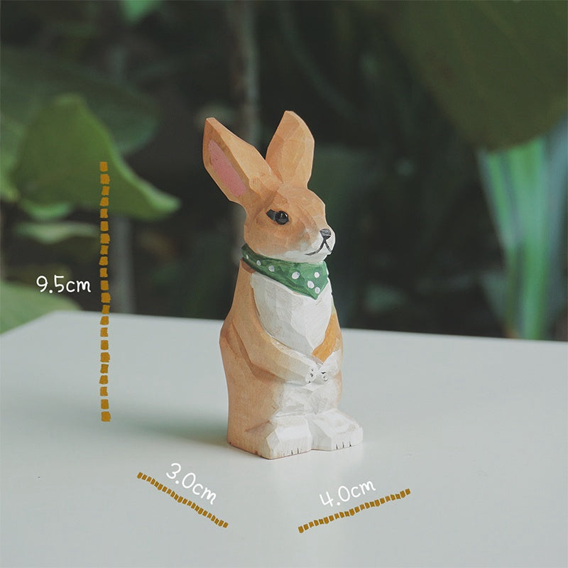 Green scarf bunny dimensions.